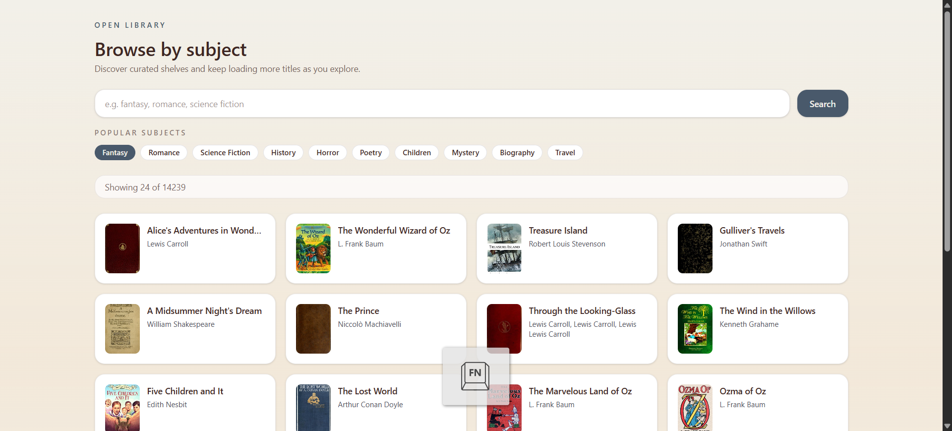 Anteprima Open Library App
